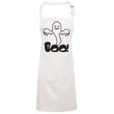 【SARHBGS】HALLOWEEN BOO GHOST SPOOKY PRINTED FANCY DRESS CHEFS APRON 