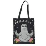 【SARSWGC】Sloth Women Girls Canvas Large Capacity Open Handbag
