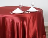 【SARRST】108" Round Satin Tablecloth