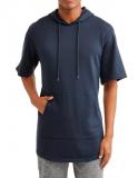 【SARMSSE】Men's Short Sleeve Elongated Hoodie